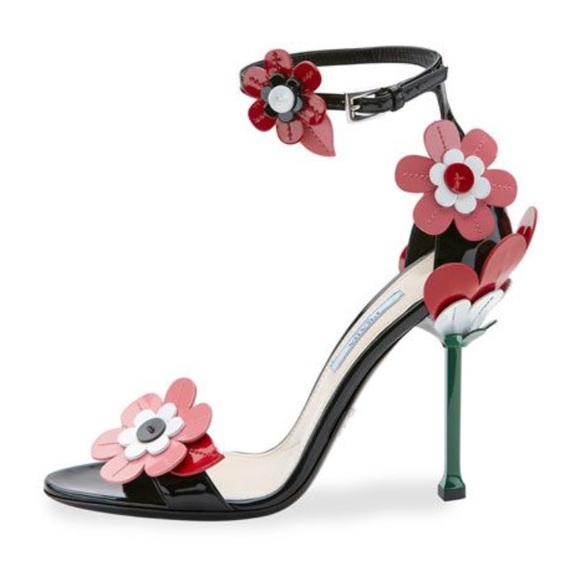 prada floral shoes
